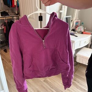 Lululemon Women's scuba Hooded Pullover Sweatshirt - Purple